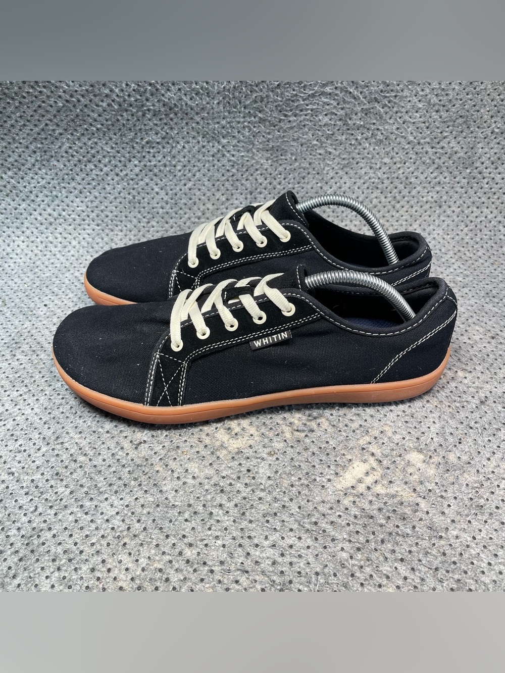 Whitin Black Canvas Barefoot Minimalist Shoes Size 10 Men’s